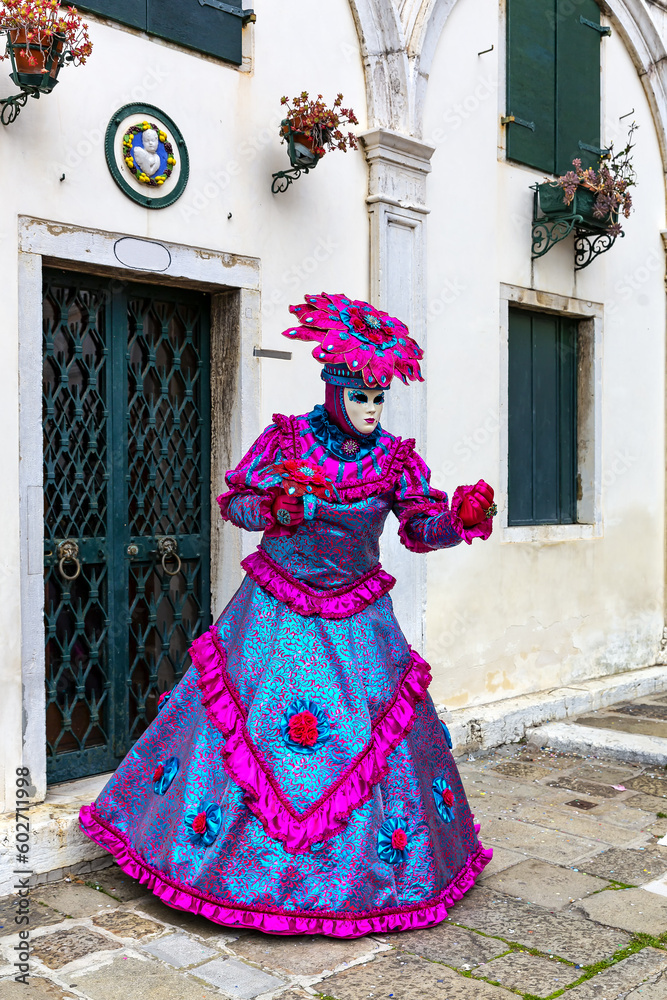 Beautiful lady masks during the Venice carnival Beautiful lady masks during the Venice carnival