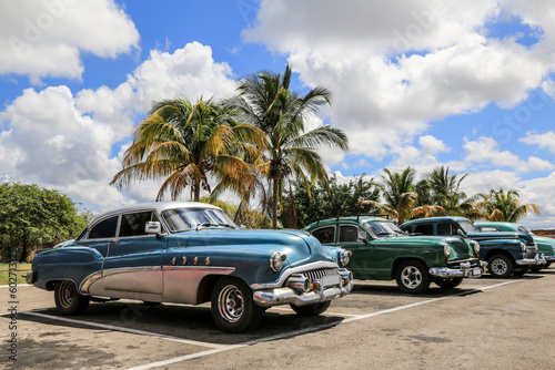 Schöner grüner Oldtimer auf Kuba (Karibik) © Bittner KAUFBILD.de