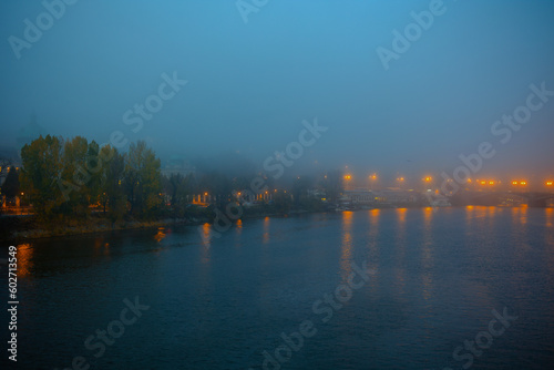 landscape with Vltava river