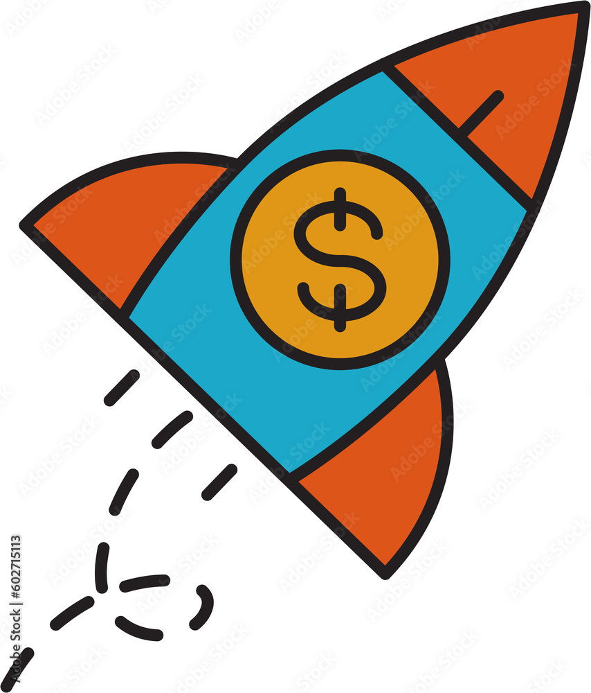 startup rocket icon startup rocket icon