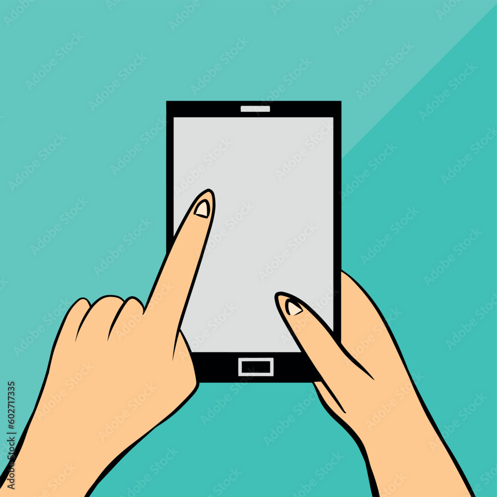hand with Smartphone business work social media vector background colorful hand with Smartphone business work social media vector background colorful
