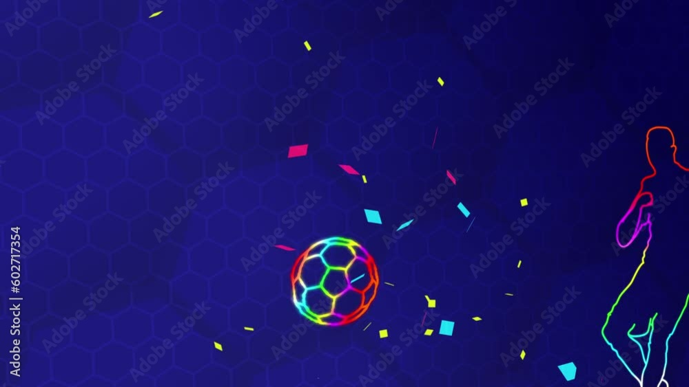Soccer Player Ball Kick Intro Animation 