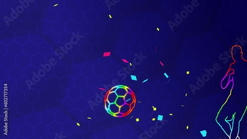 Soccer Player Ball Kick Intro Animation 