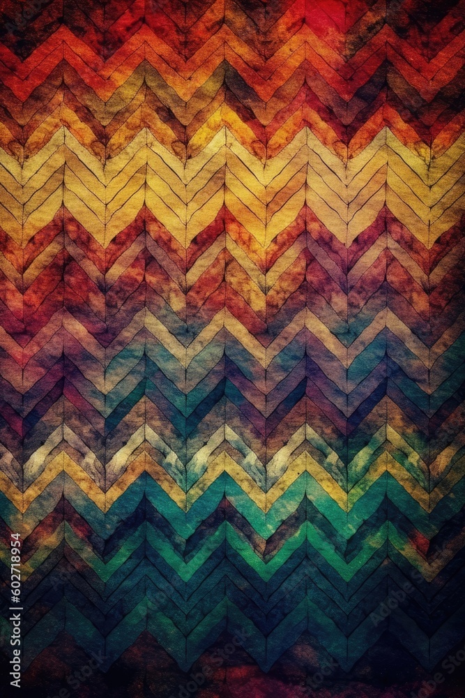 A rough textured zigzag pattern, generated and enhanced by humans for wallpaper. (Generative AI) A rough textured zigzag pattern, generated and enhanced by humans for wallpaper. (Generative AI)