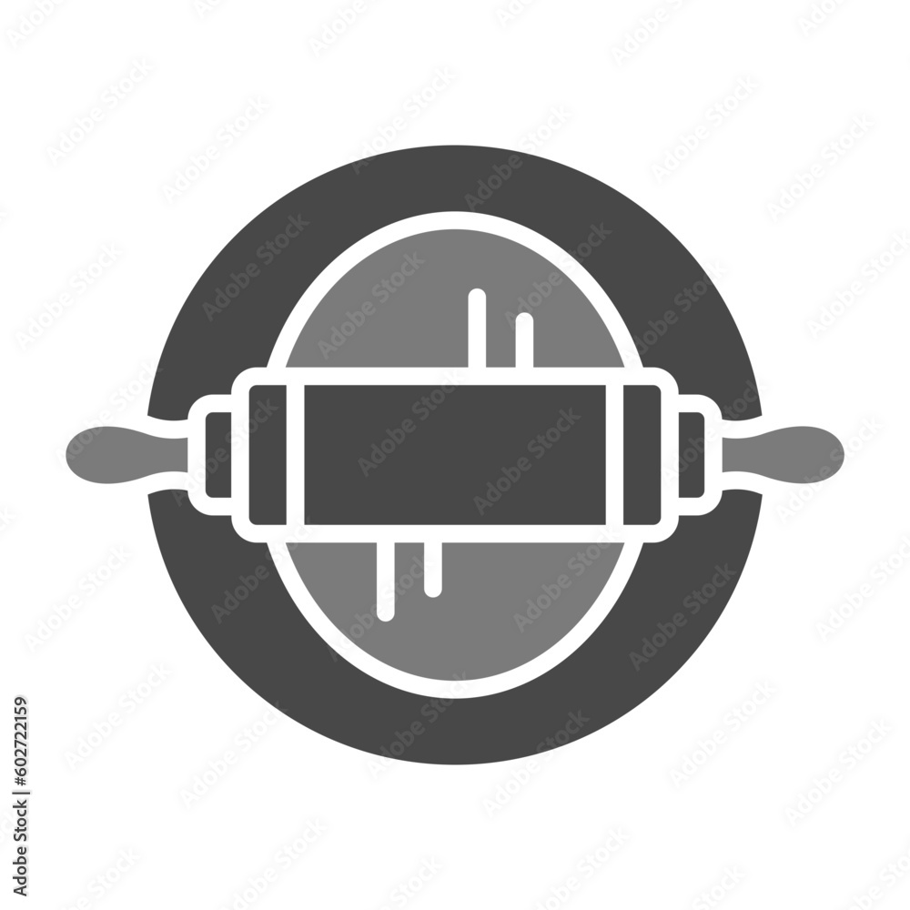 Fototapeta premium Bake Multicolor Greyscale Glyph Icon