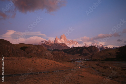 Sunrise at Mount Fitz Roy in Argentinian Patagonia