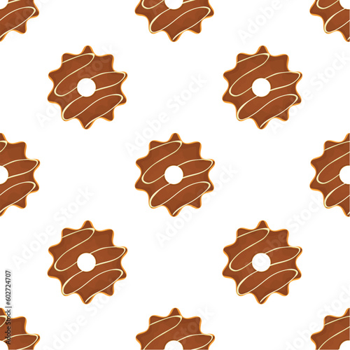 Pattern homemade cookie different taste in pastry biscuit
