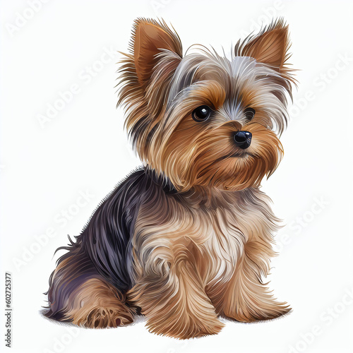 yorkshire terrier puppy dog ai generated ia generative 