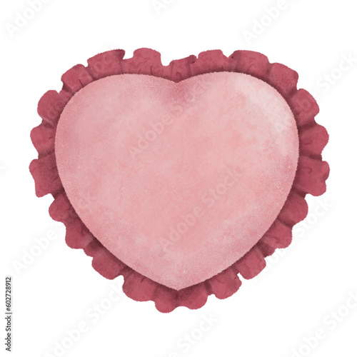 Pink Heart Pillow Frame