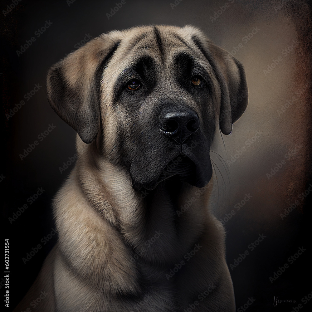 Animal doméstico de estimação cachorro em um fundo neutro Animal doméstico de estimação cachorro em um fundo neutro