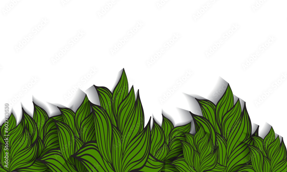 Abstract dark green leaf floral flower pattern vector background illustration Abstract dark green leaf floral flower pattern vector background illustration