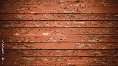 old wooden red planks