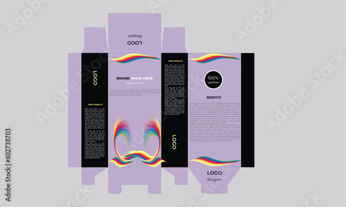 chocolate package box design template. Ready package design for milk drinks ect.