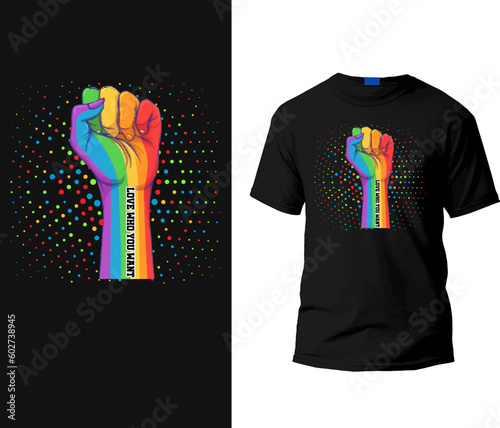  LGBT Gay Pride T-shirt design Template