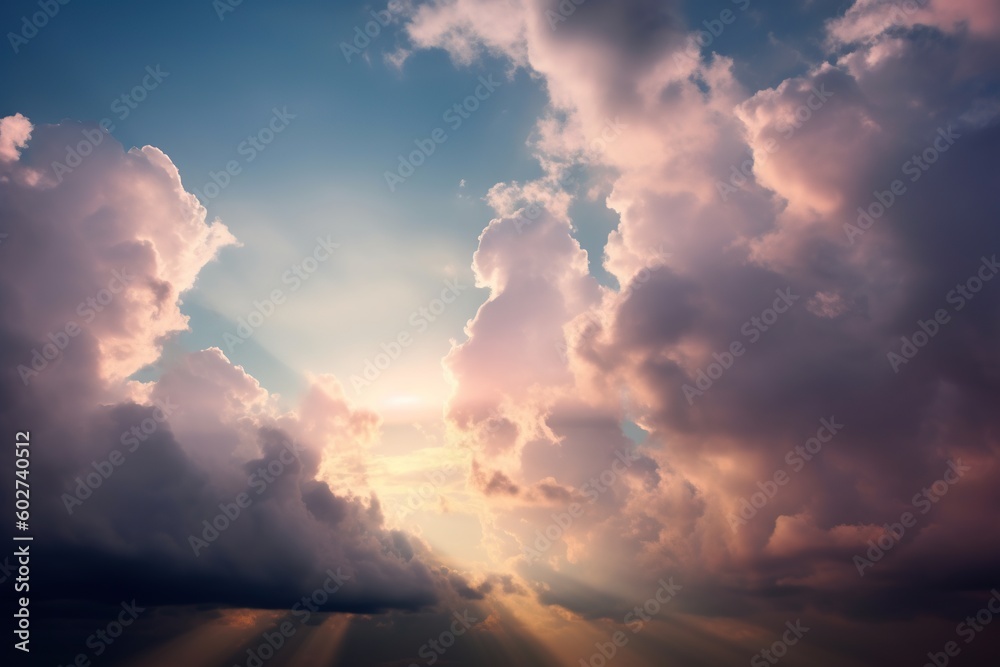 Obraz premium sunset in the clouds-Ai