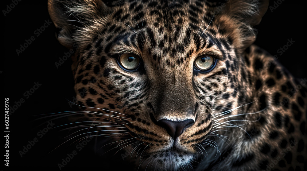Fototapeta premium close up portrait of a leopard