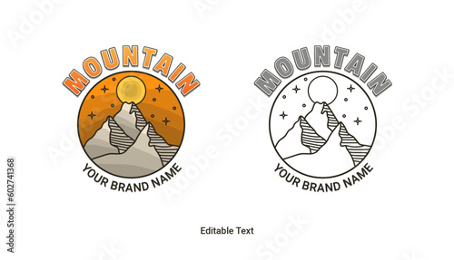 Wallpaper Mural Badge mountain logo design inspiration Torontodigital.ca