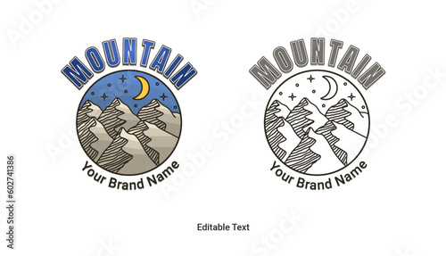 Wallpaper Mural Badge mountain logo design inspiration Torontodigital.ca