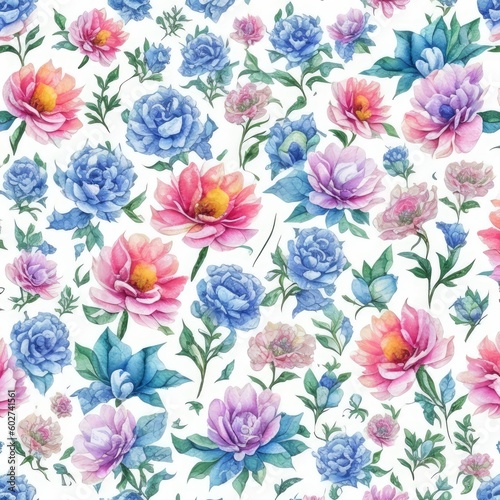 seamless floral pattern © Danil Bukharov