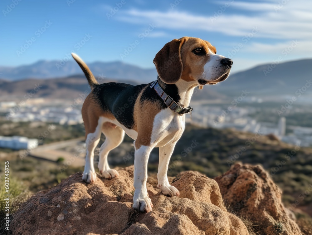The Bold Beagle Ready for Adventure