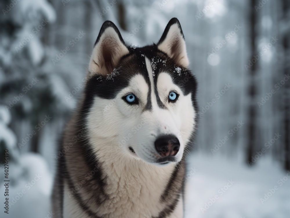 The Siberian Husky's Splendor in Snow