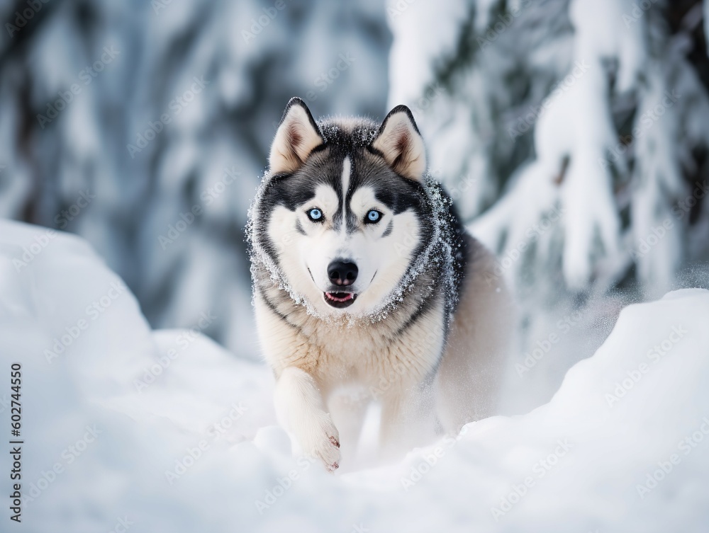 The Siberian Husky's Winter Wonderland Adventure The Siberian Husky's Winter Wonderland Adventure