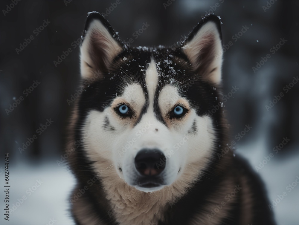 The Siberian Husky's Splendor in Snow
