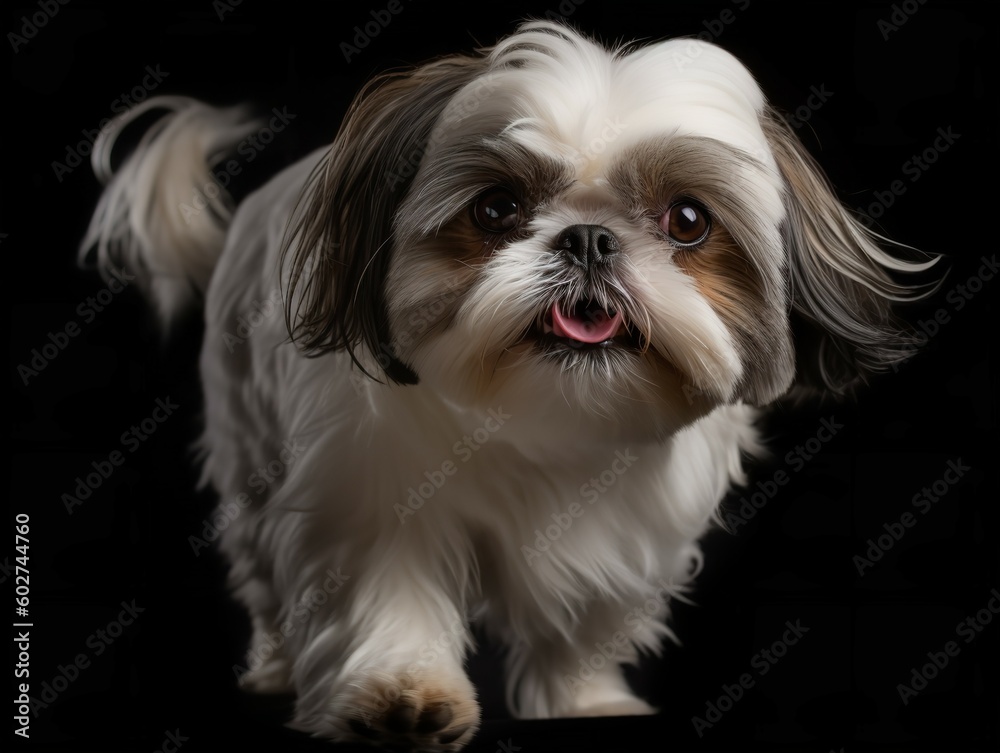 The Lively Shih Tzu Engaging in Play