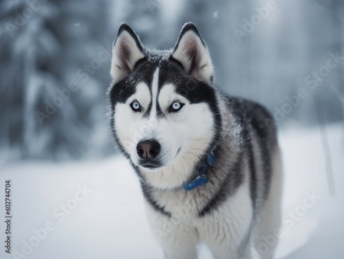 The Siberian Husky's Winter Wonderland Adventure