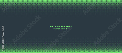 Print op canvas Dither Pattern Bitmap Texture Border Gradient Vector Wide Abstract Background