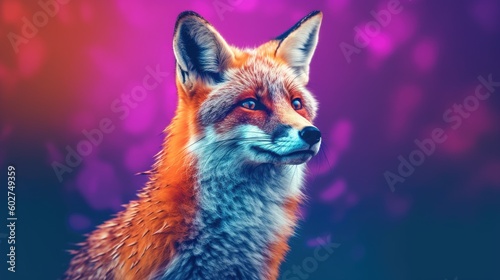fox in vibrant colors  Sunny Nature photo