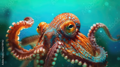 red octopus vivid colors © Andrus Ciprian