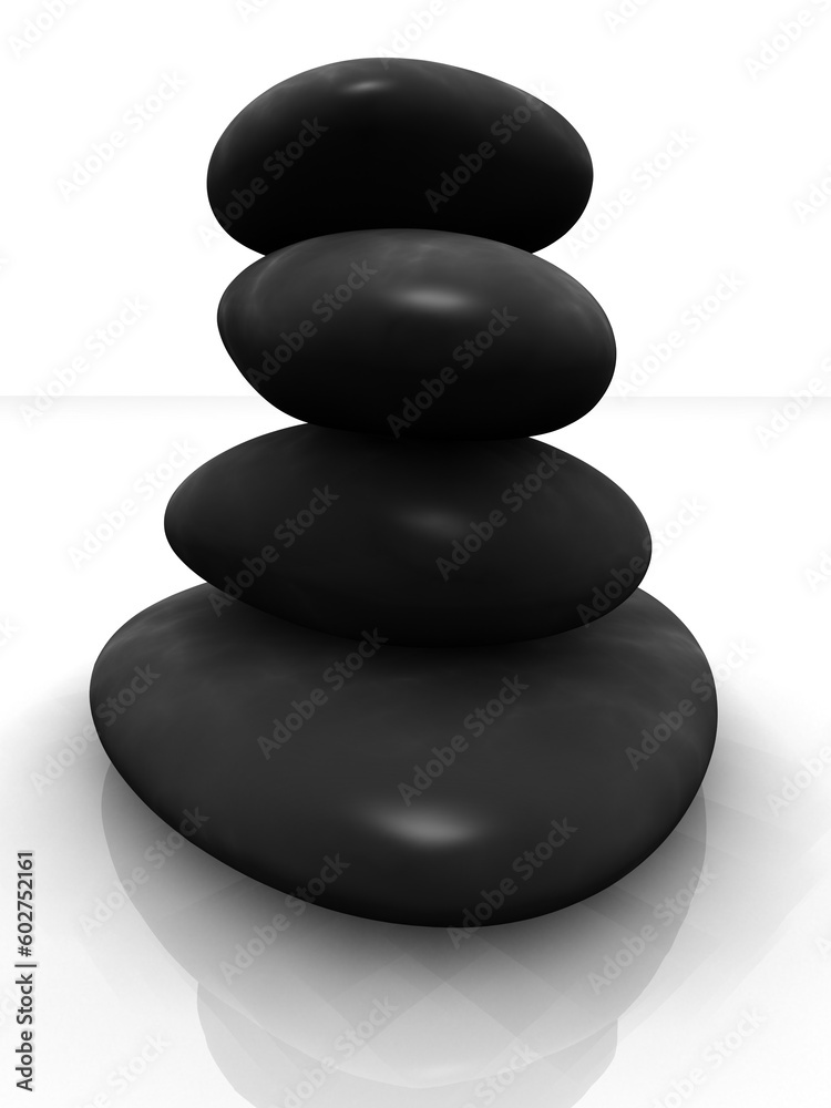 3d rendered illustration of grey stones 3d rendered illustration of grey stones