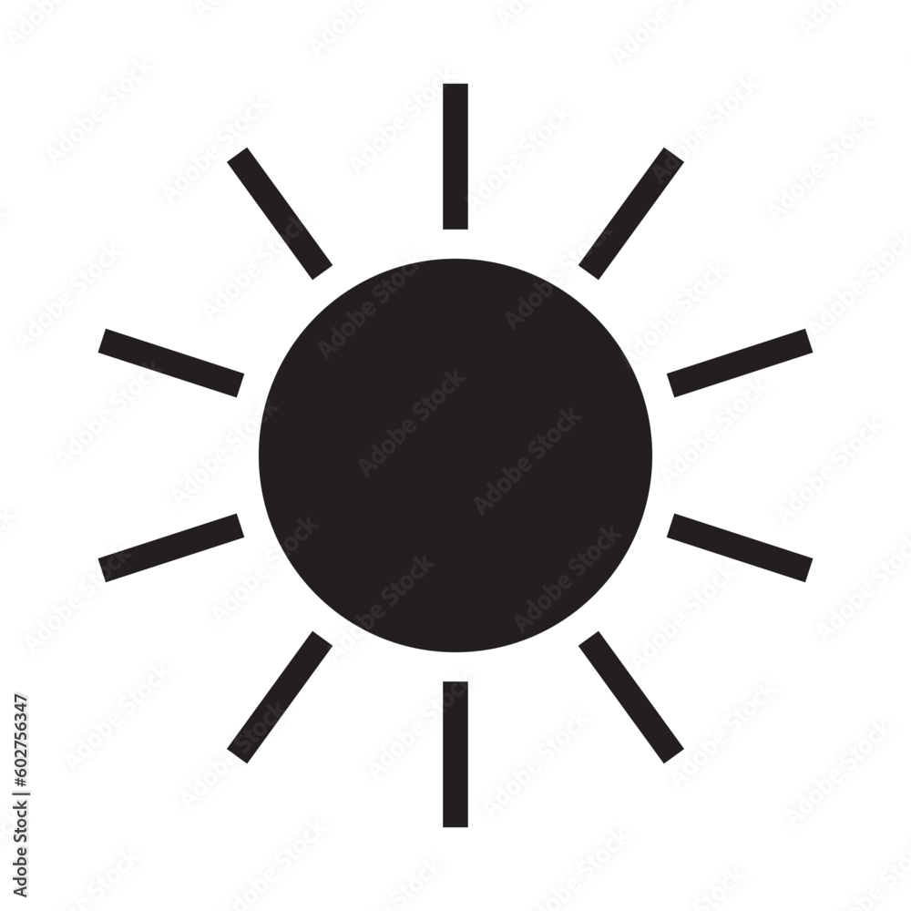 sun icon vector sun icon vector