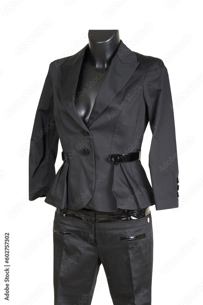 Female trouser suit on a white background Female trouser suit on a white background