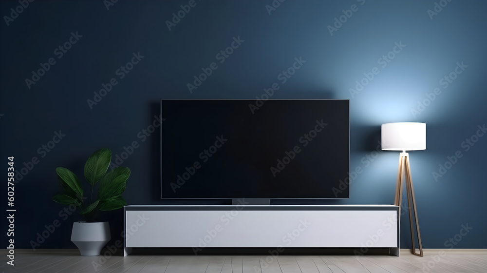Minimalist Interior of modern interior desige 3D rendering, generative ai