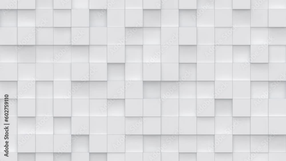 Abstract motion background from moving white squares. Abstract square background. Seamless loop animation Abstract motion background from moving white squares. Abstract square background. Seamless loop animation