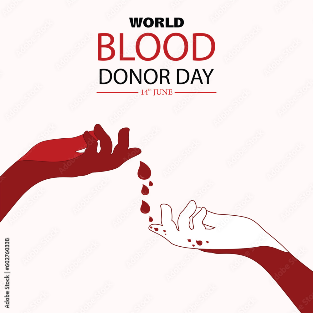 Vecteur Stock World Blood Donor Day Is An Annual Event Observed On June 