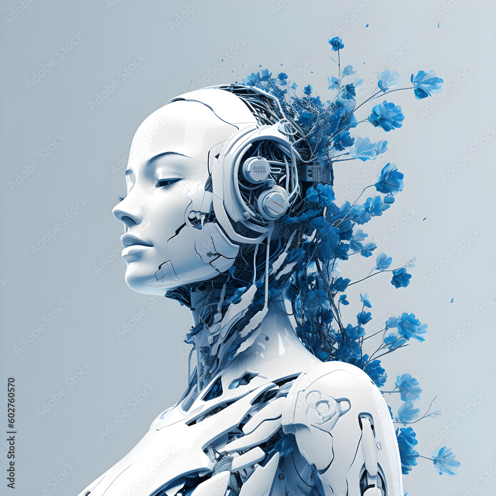 Futuristic artificial intelligence, Generative AI Technology Futuristic artificial intelligence, Generative AI Technology