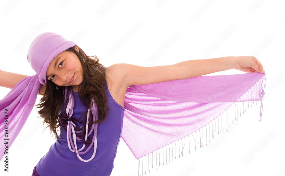 Beautiful young girl posing isolated on white backgroung Beautiful young girl posing isolated on white backgroung