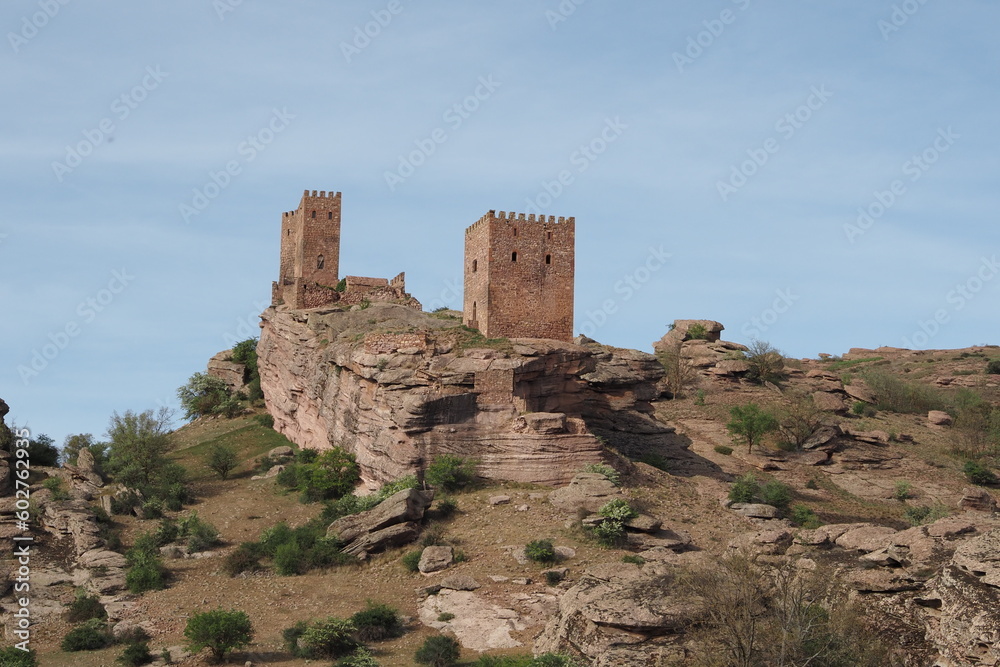 beautiful rock castle of zafra