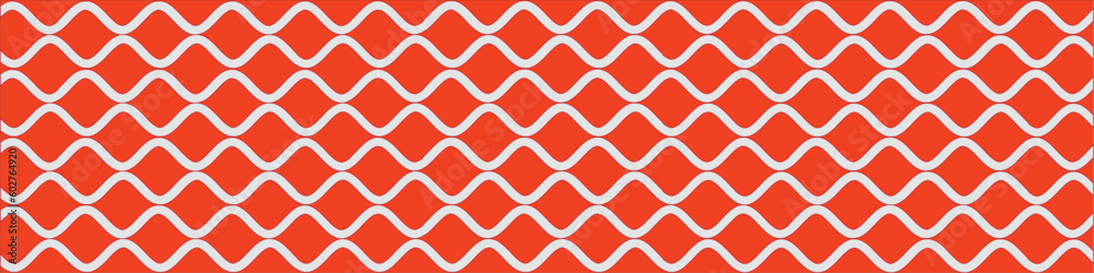 Horizontal background made of curved white lines orange background Horizontal background made of curved white lines orange background