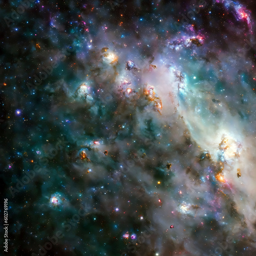 Space sky galaxy star nebula clouds