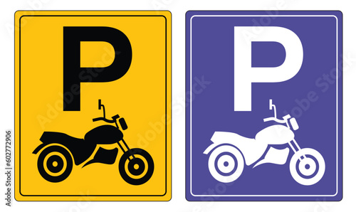 Parking zone vector. two wheeler, four wheeler, three wheeler,VIP parking area, Staff only parking space with vehicle symbols. Auto Rikshaw park stand, car park zone, motorcycle parking area. P icon 