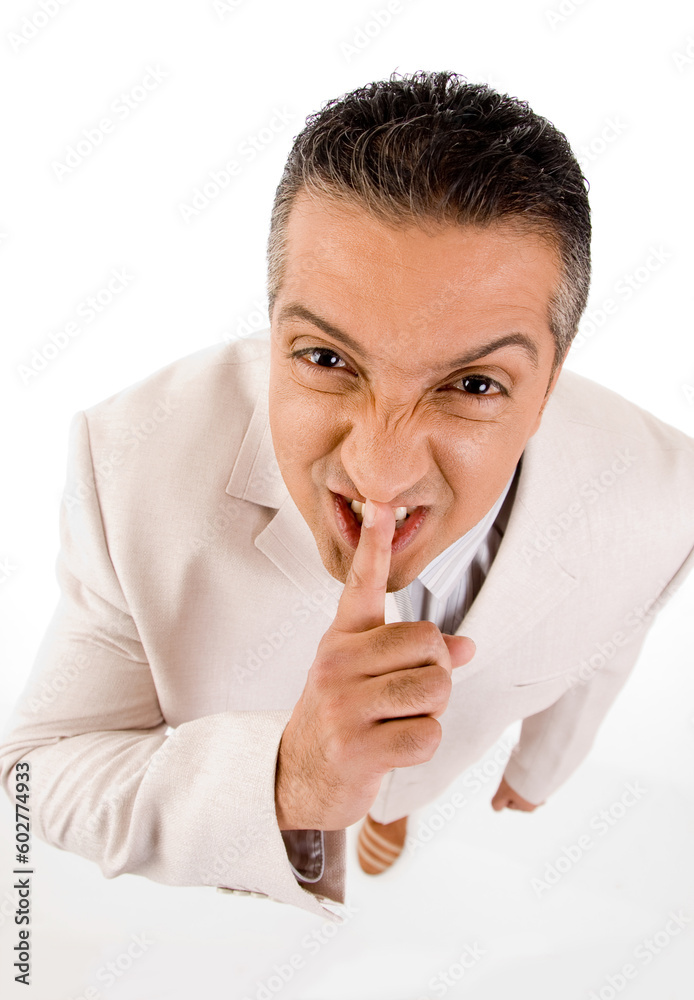 Corporate man on white background Corporate man on white background