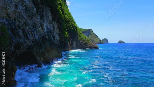 Wallpaper Mural Aerial view of amazing cliff view from Nusa Penida - Bali. Torontodigital.ca