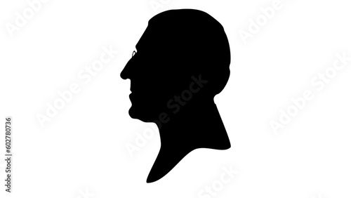 Woodrow Wilson silhouette photo