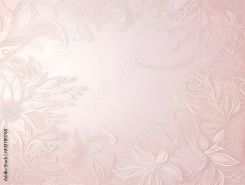 Pale Pink Background with Subtle Floral Pattern, AI Generated Image