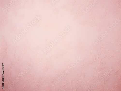 Pale Pink Background with Subtle Floral Pattern, AI Generated Image
