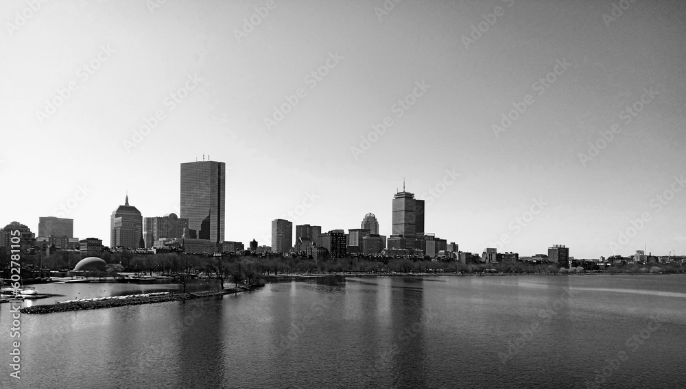 Charles River Boston Massachusetts Skyline 